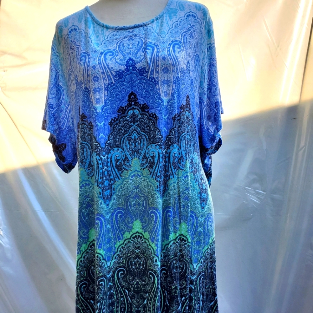 Ruby Road Co short sleeve tunic, 2X